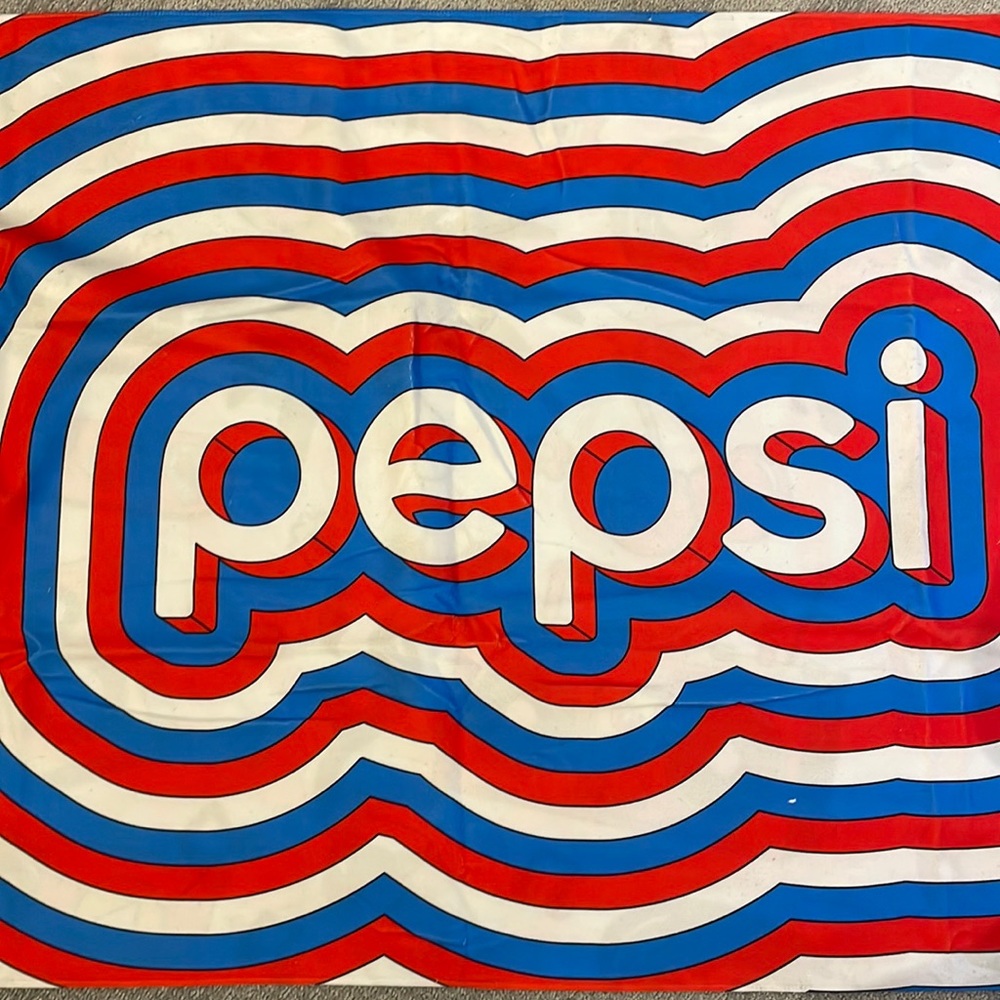 Brand New Pepsi Printed Microfibre Fringed Beach Towel